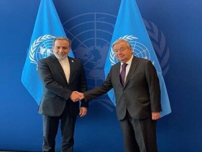 دیدار و گفتگوی وزیر امور خارجه با دبیرکل سازمان ملل