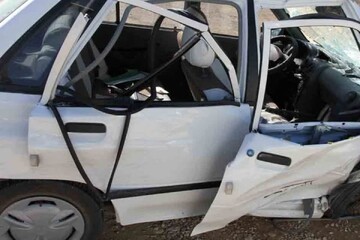 سقوط پراید از پل در میامی با ۲ مصدوم؛ امدادرسانی فوری هلال احمر