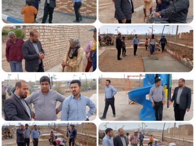 بازدید بخشدار مرکزی میامی از روستای چاه‌شیرین