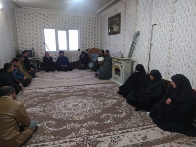 دیدار مسئولان میامی و کالپوش با خانواده شهید «علی سبحانی» در روستای دشت شاد