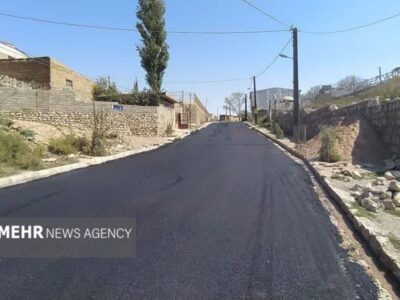 توسعه زیرساخت‌های روستایی در شاهرود؛ ۱۵۰هزار مترمربع معابر آسفالت شد