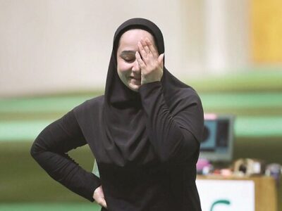ساره جوانمردی در تپانچه ۱۰متر مدال برنز گرفت